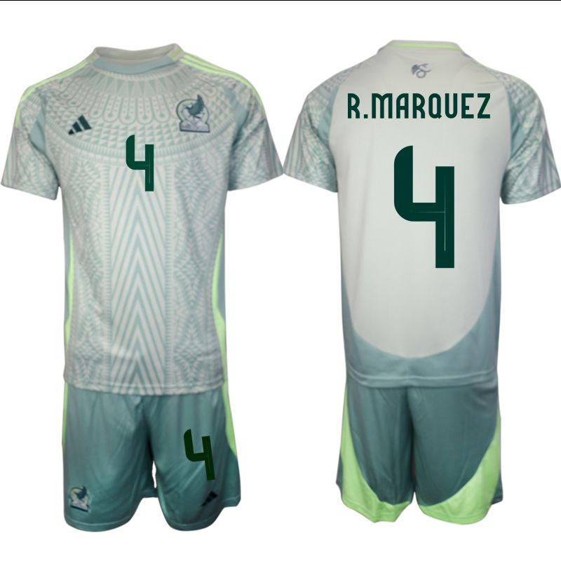 Men 2024-2025 Season Mexico away green #4 Soccer Jerseys